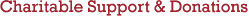 Charitable Support Donations